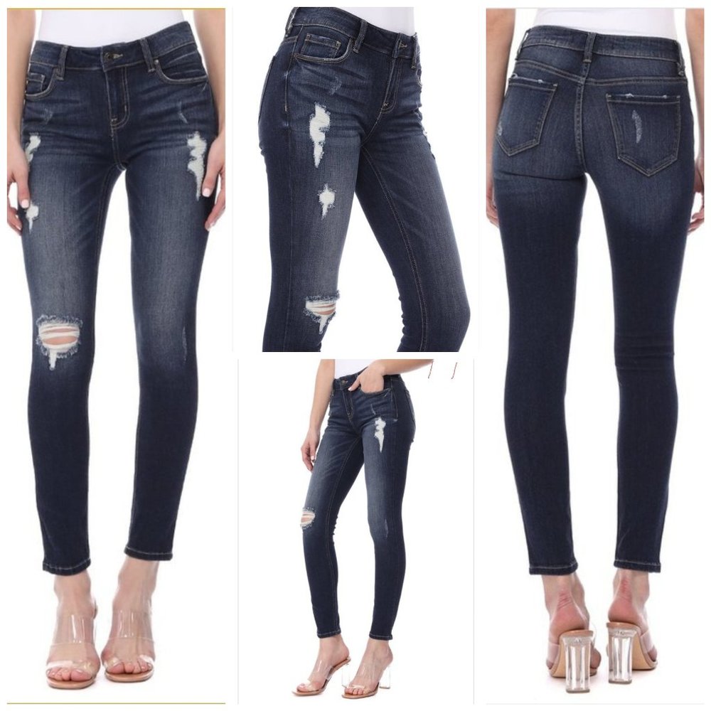 JUDE Mid Rise Skinny Ankle
